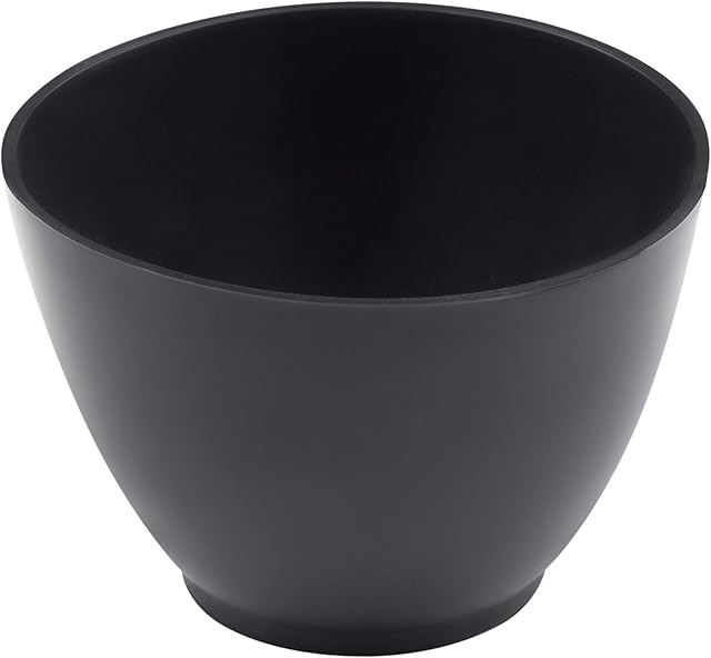 Connex Kubek do gipsu Ø 120 x 85 mm - czarny - stożkowy kształt - wytrzymały i elastyczny miękki PCW - do mieszania gipsu, masy szpachlowej itp. / kubek do mieszania / miska do gipsu / COX880150