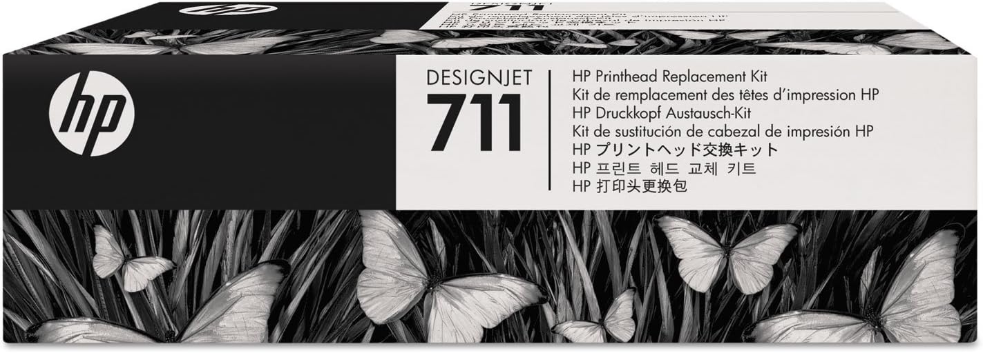 HP 711 DesignJet Printhead Replacement Kit (C1Q10A) for DesignJet T530, T525, T520, T130, T125, T120 & T100 Large Format Plotter Printers