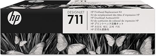 HP 711 DesignJet Kit de repuesto de cabezal de impresión (C1Q10A) para impresoras de trazador de gran formato DesignJet T530, T525, T520, T130,