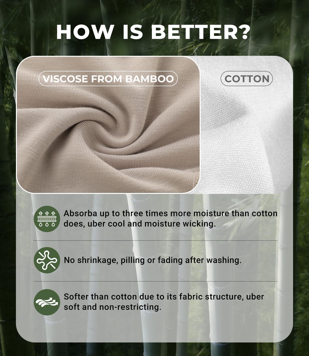 BAMBOO COOL Women's Underwear Soft Panties for Women Full Coverage Ladies Underpants Full Coverage Briefs，6 Pack - Image 5