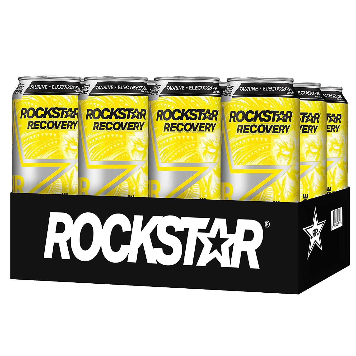 Rockstar Recovery Energy + Hydration Non Carbonated Energy Drinks (Lemonade, 12 Cans)