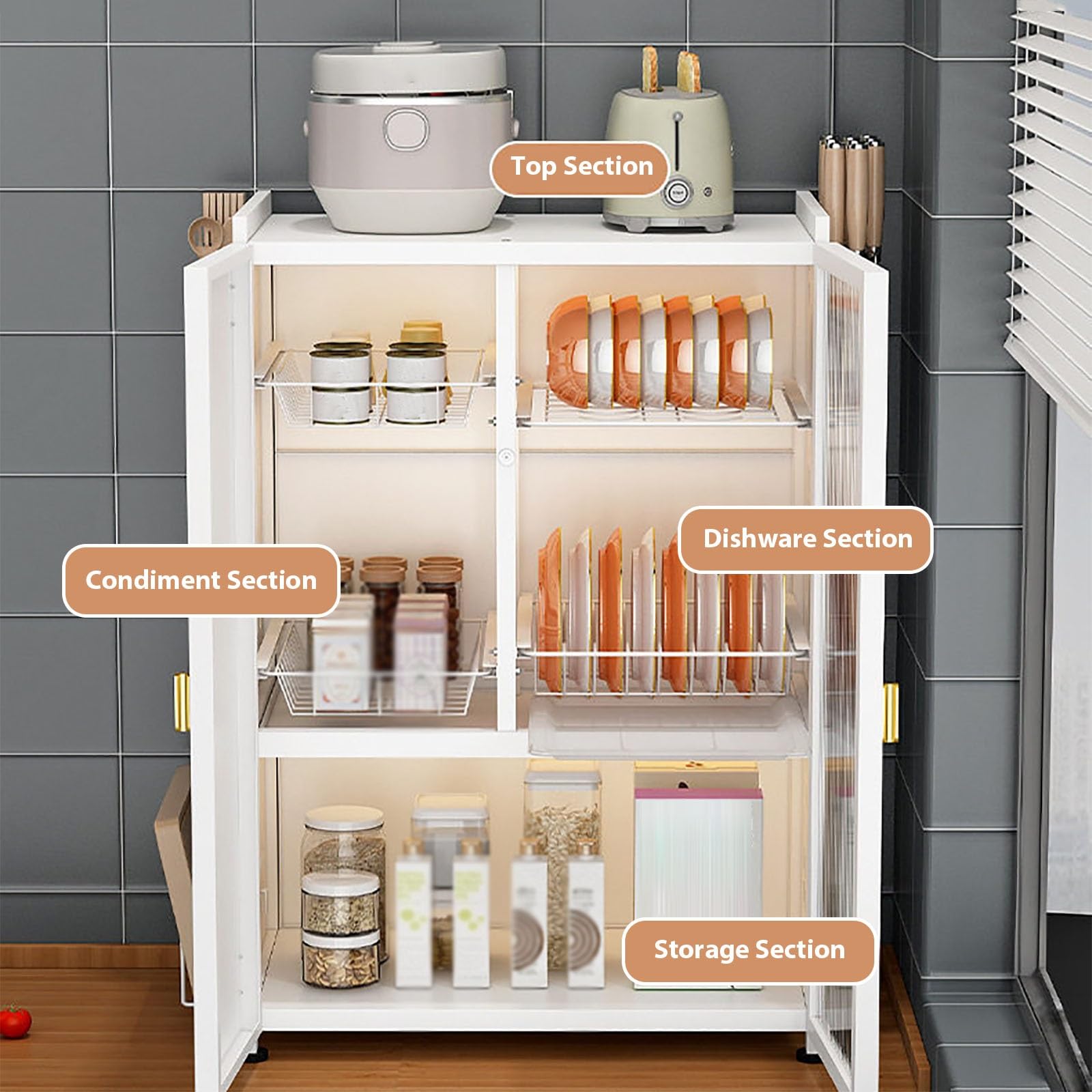 Scolapiatti da cucina in metallo a 3 livelli, organizer salvaspazio e scaffale per piatti, tazze e utensili, elegante design nero per una conservazione efficiente della cucina