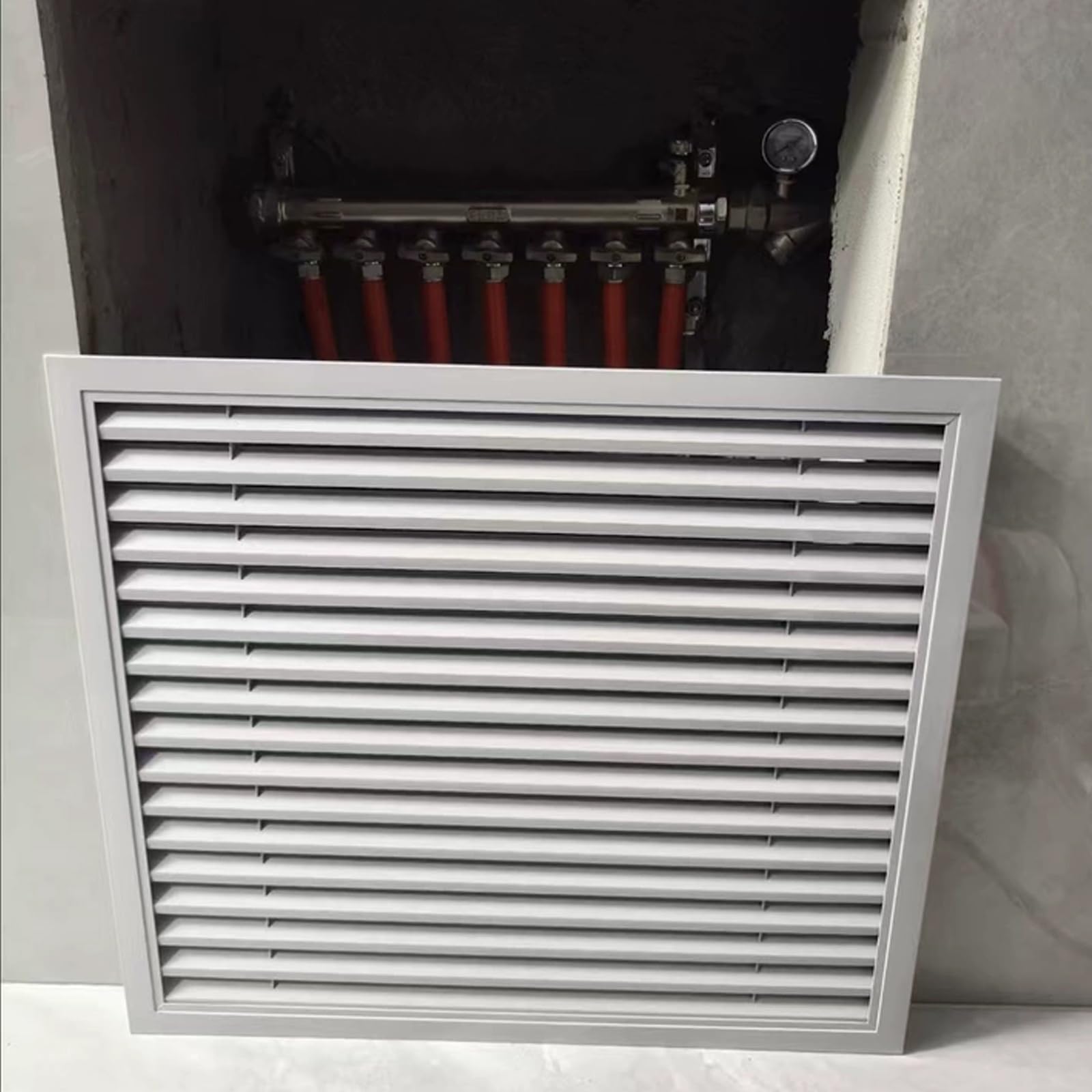Cubierta de registro HVAC, difusor de techo de aleación de aluminio para ventilación de aire, apertura de entrada de 6 a 16 pulgadas, mejora del hogar, blanco, duradera y fácil de instalar