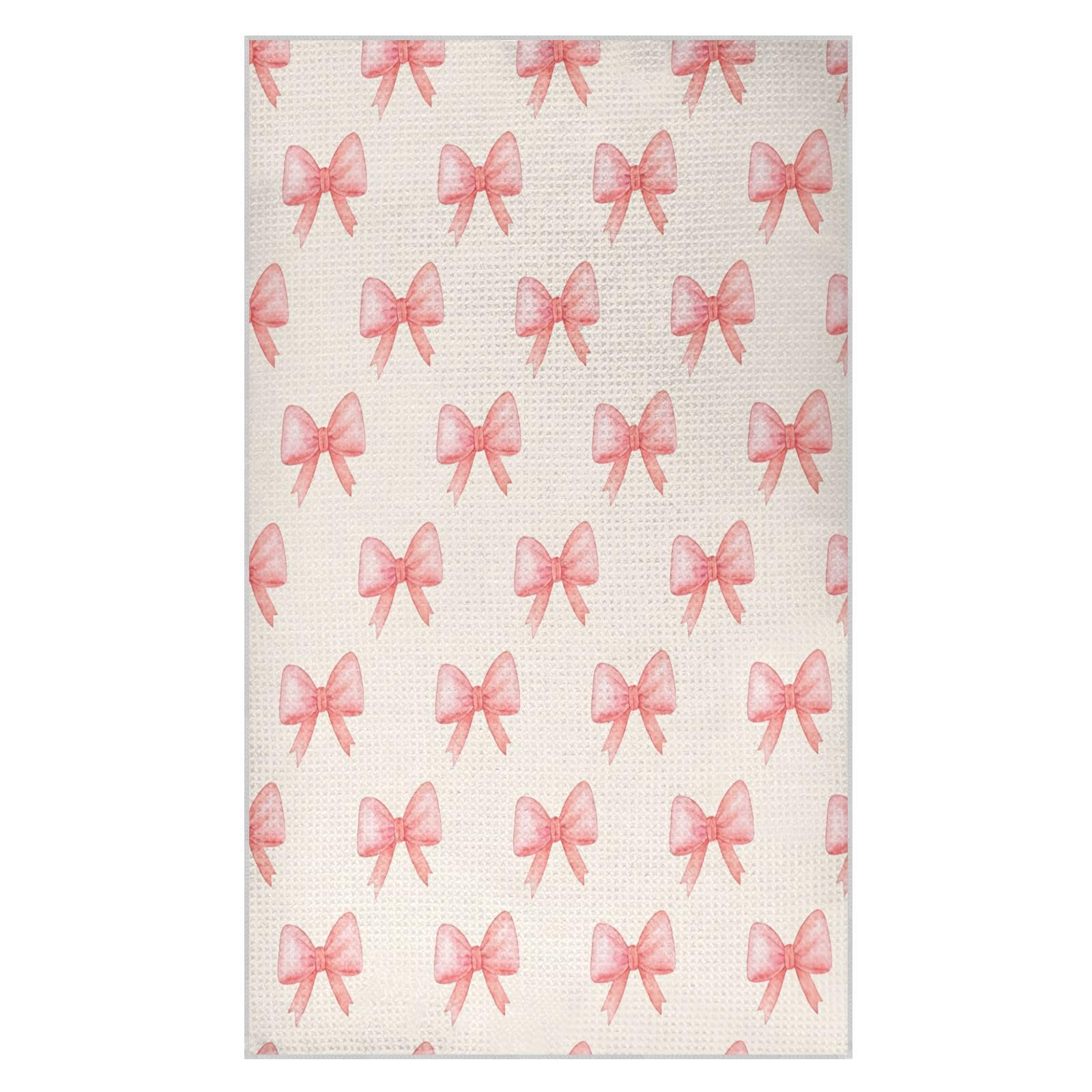 BURSTDDY Bows Kitchen Towels,Absorbent Dish Towels 2 Pack