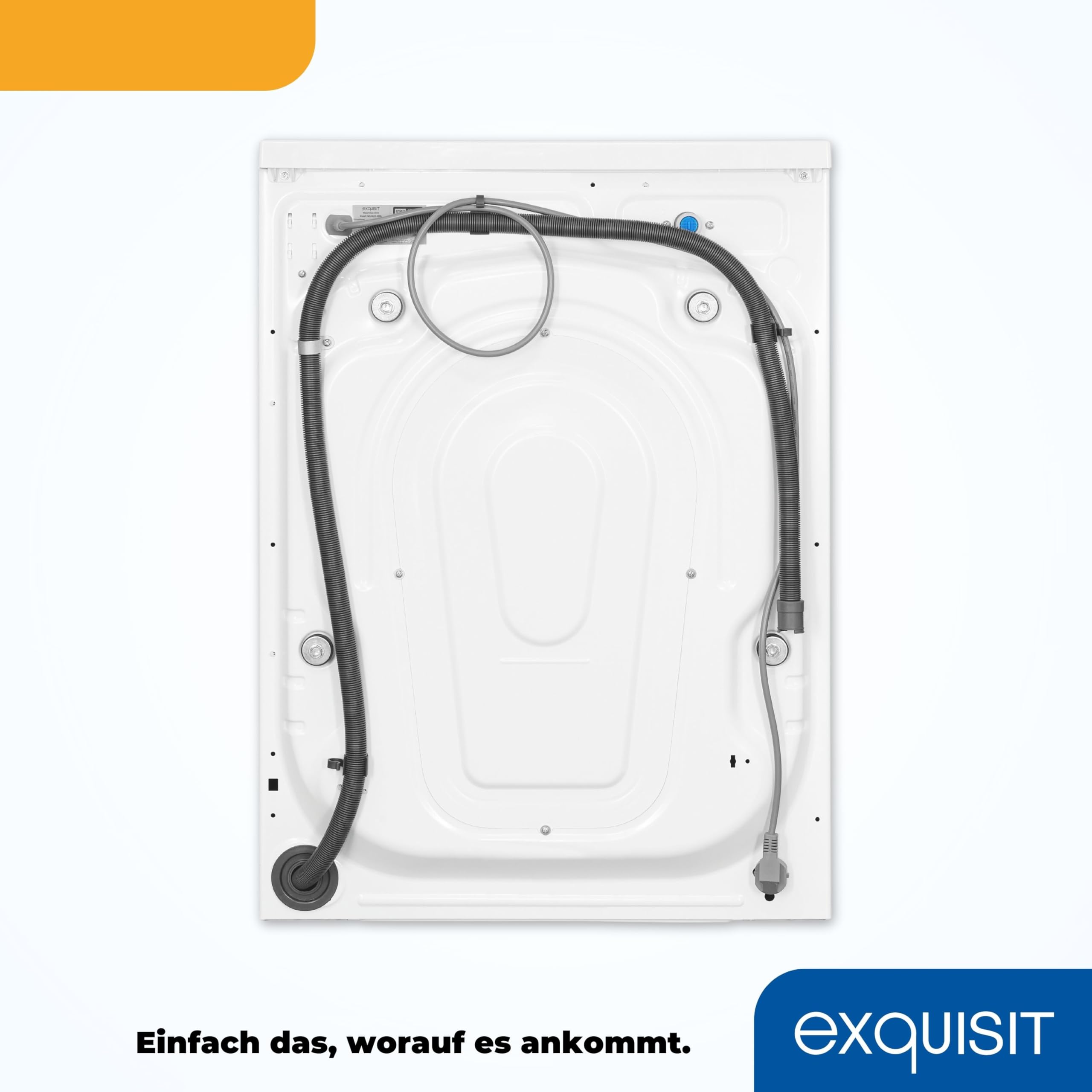 Exquisit Waschmaschine WA6110-020A Weiss - 6 kg - Energieklasse A | Frontlader mit 1000 U/min, 16 Programmen inkl. Kurzprogramm, AquaStop und integrierter Kindersicherung für den Haushalt