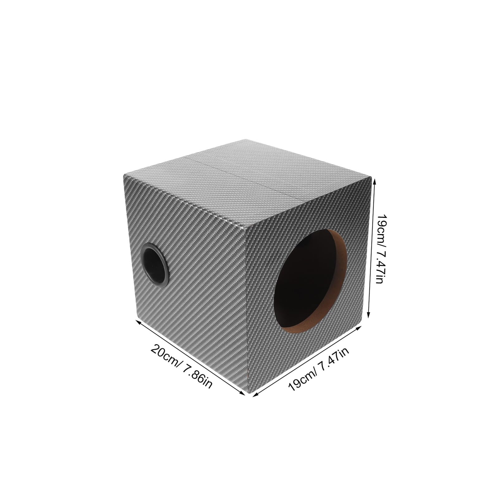SHINEOFI Cassa per Subwoofer Auto in Legno e Pvc Nero, Scatola Altoparlante Compatta Isolamento Vibrazioni e Bassi Profondi, per Uso Quotidiano in Viaggi e Commuting