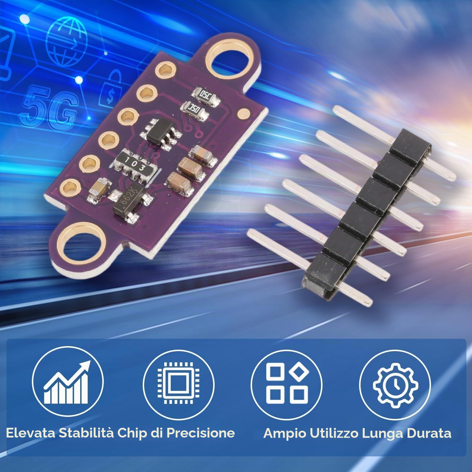 VL53L0X TEMPO DI (ToF) Breakout Sensore di Distanza 940Nm -VL53L0XV2