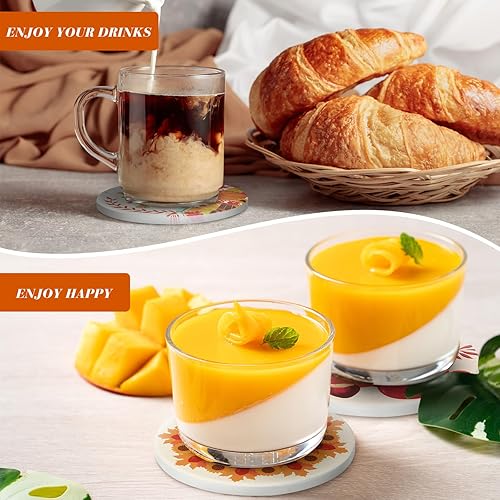 Miniatura 5 de 6 posavasos para el día de San Patricio con soporte, posavasos absorbentes de cerámica, posavasos para bebidas para inauguración de la casa,