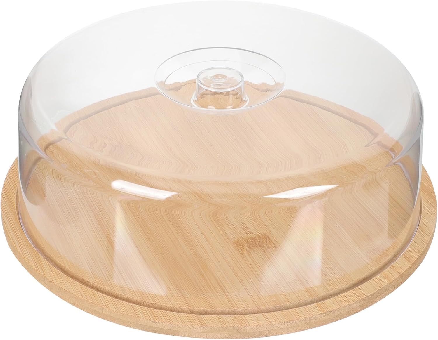 Abaodam Cheese Keeper with Lid 28x28x9.1cm Small Snack Serving Tray Butter Keeper Container for Fridge Home Kitchen Storage