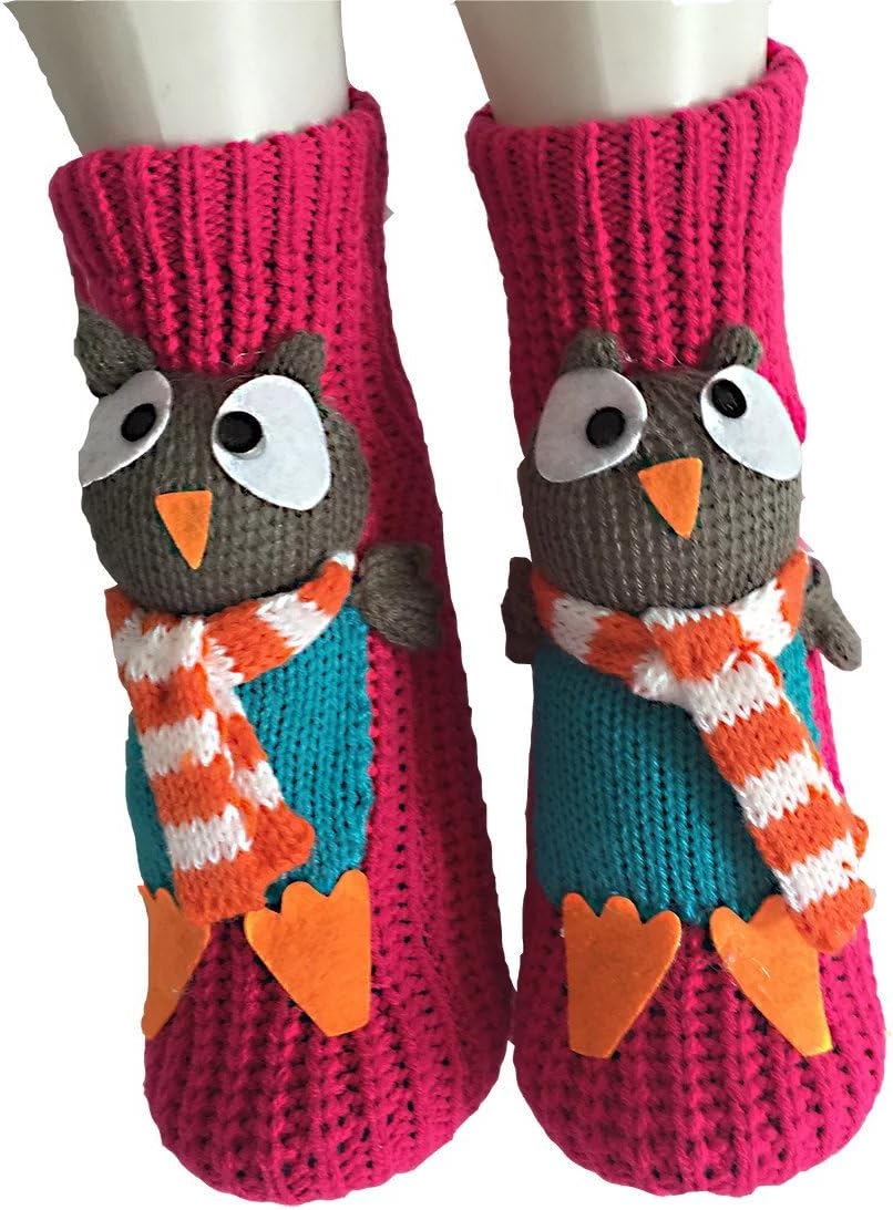 Women's Thick Knit Skid proof Warm Casual Floor Carpet Socks