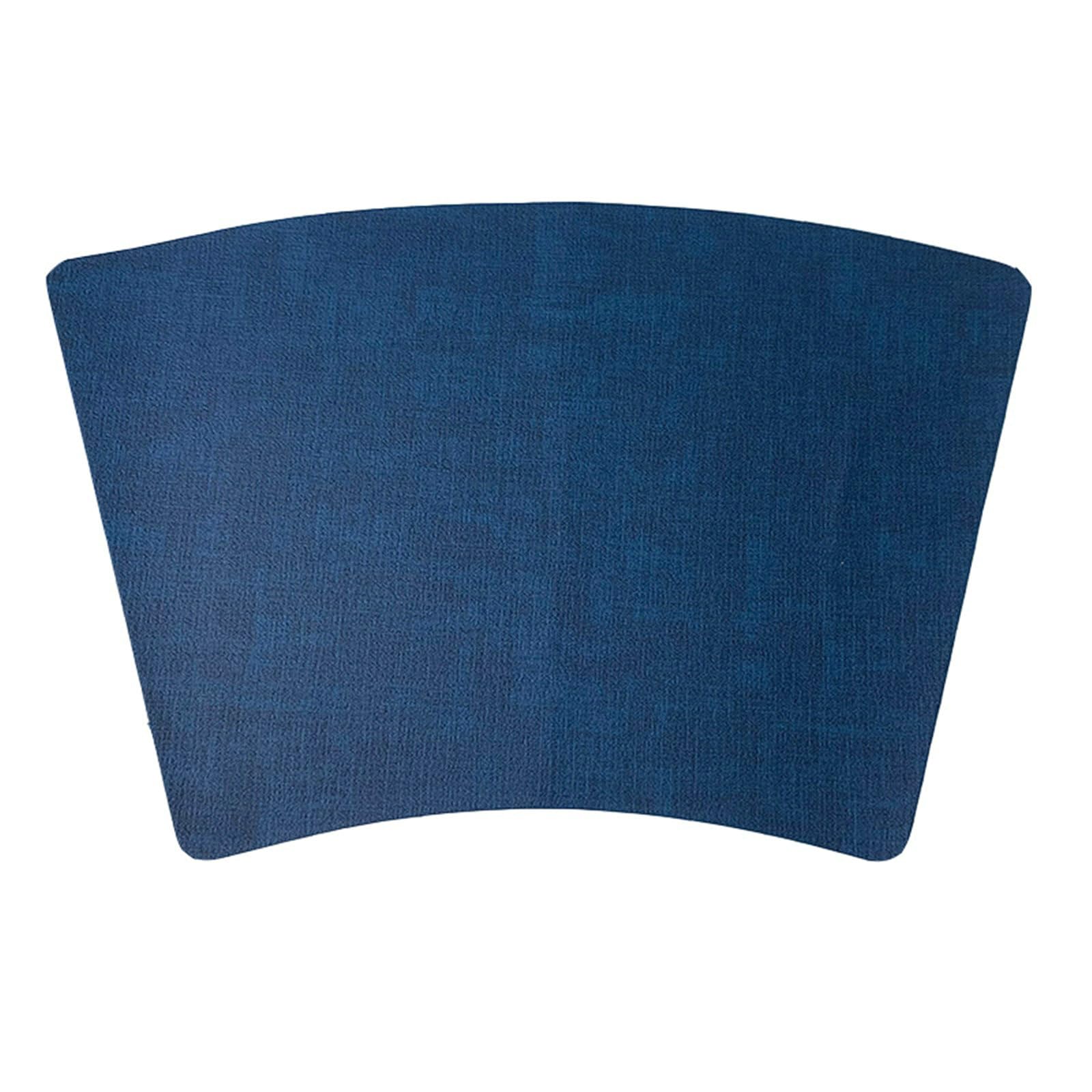 Juego de 8 manteles individuales de mesa, lavable, piel de esquina, color liso, textura de tela antideslizante, resistente al calor, para cocina, azul marino, 48 x 30 x 34 cm