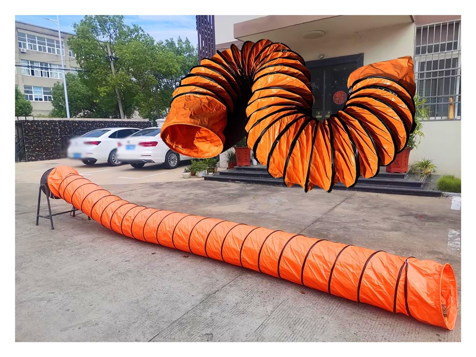 Yllffll Dia-250Mm 150Mm 200 350 450 500 600Mm Air Ducting Pvc, Portable Flexible Ventilation Duct For Kitchen Industrial Exhaust Fan, Hvac Duct Hosing Flame Retardant For Ventilator Utility Blower Fan(,L-5M) Large