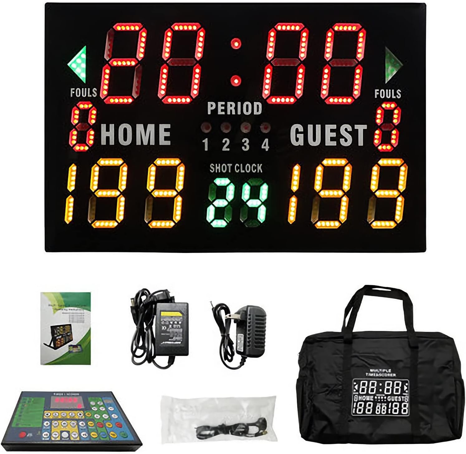 QINTH Basketball Digital Scoreboard, Indoor Portable