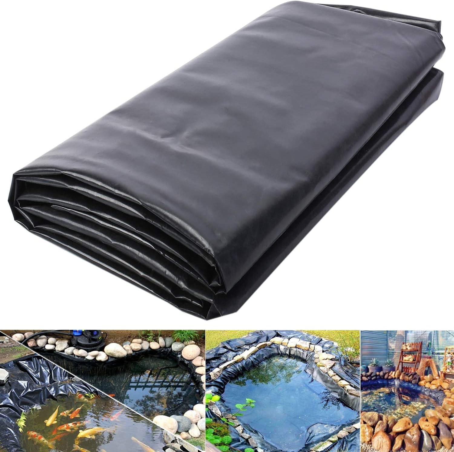 tonchean HDPE Polythene Sheeting 5x6m Pond Liner 0.5mm Pool Membrane