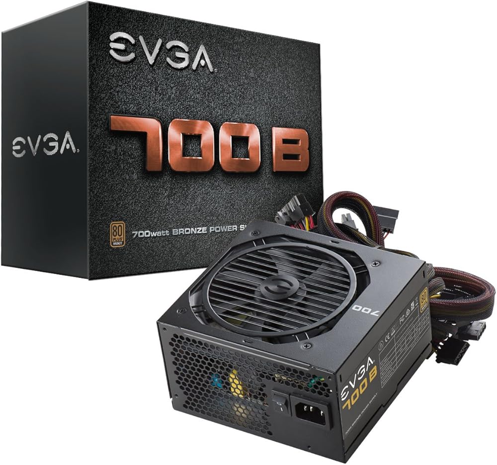 EVGA 700 B1, 80+ BRONZE 700W, Includes FREE Power On Self Tester Power Supply - View 1