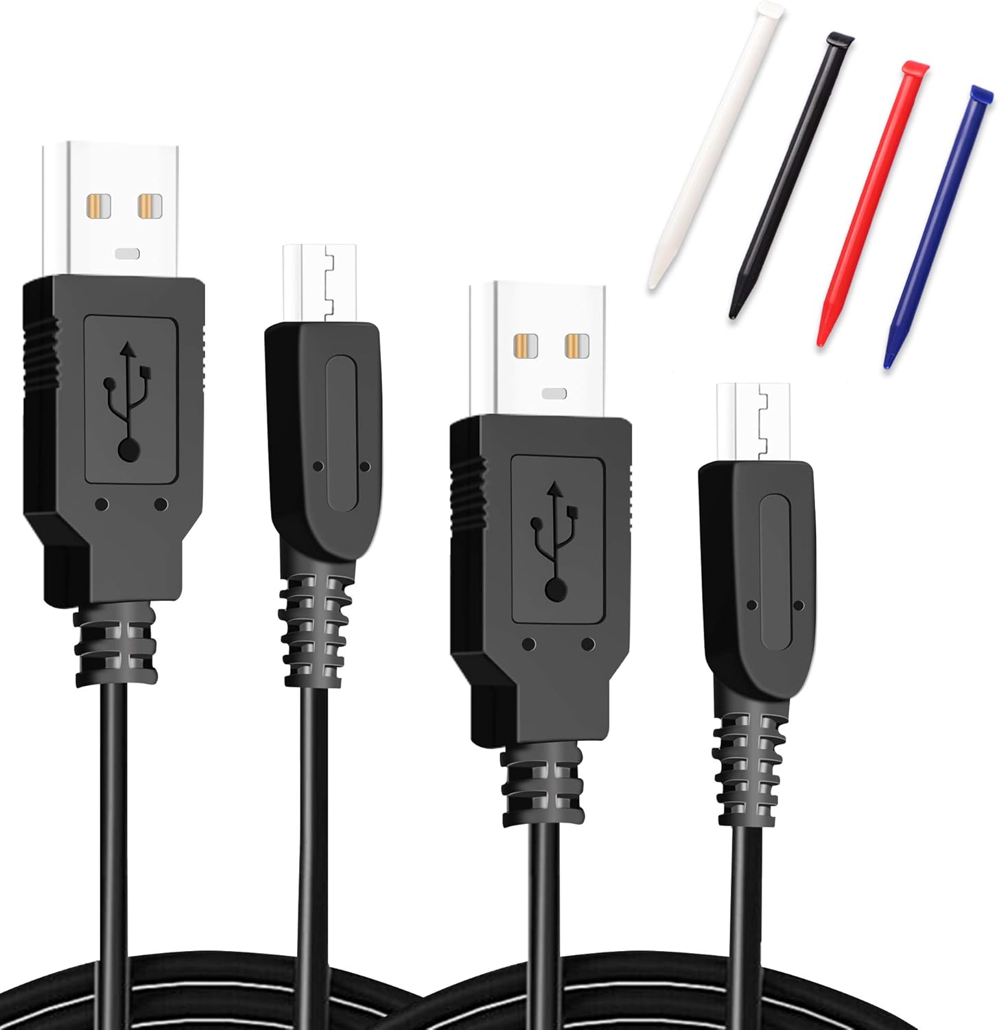 New 3DS XL USB Charger Cable Kit, AC Power Adapter Charger Cable and Stylus Pen for