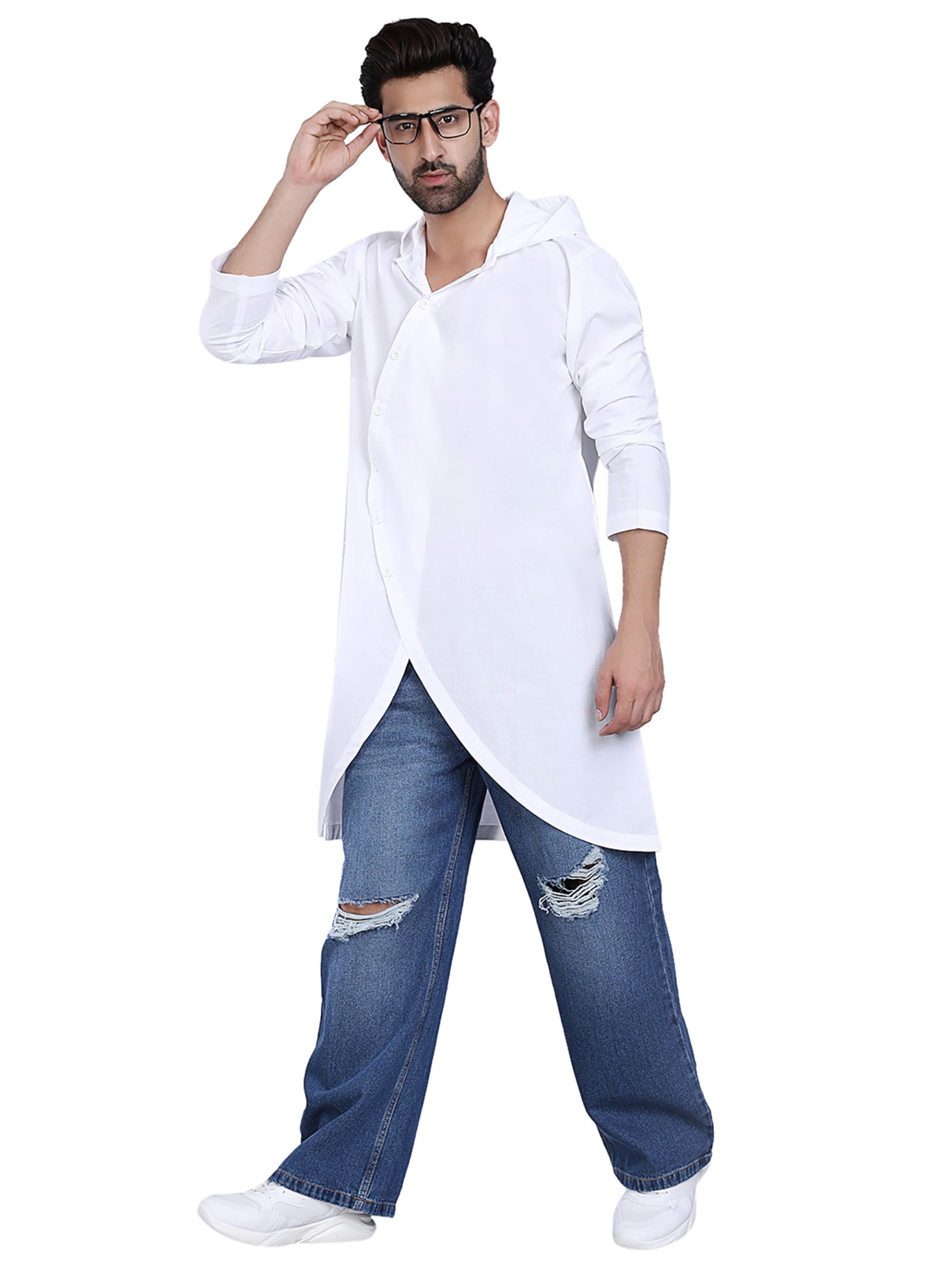 midav Men's Cotton Solid Regular Kurta-picture-16