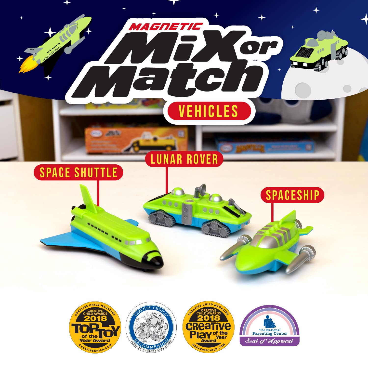 Amazon.com: POPULAR PLAYTHINGS Mix or Match Vehicles 5, Magnetic
