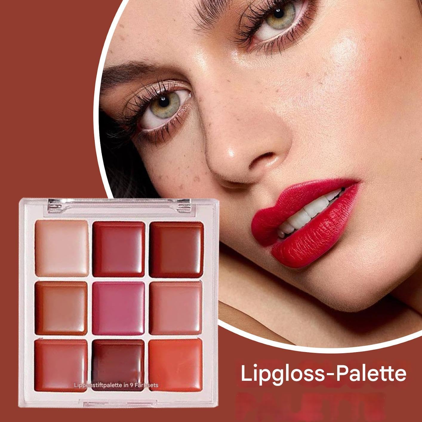 Lippen Palette Für Frauen - 9 Farben Lippen Makeup Set | Wasserdichte Matte Feuchtigkeitsspendende Nicht Klebrige Kosmetik Für Besondere Anlässe Und Täglichen Gebrauch Für Teenager