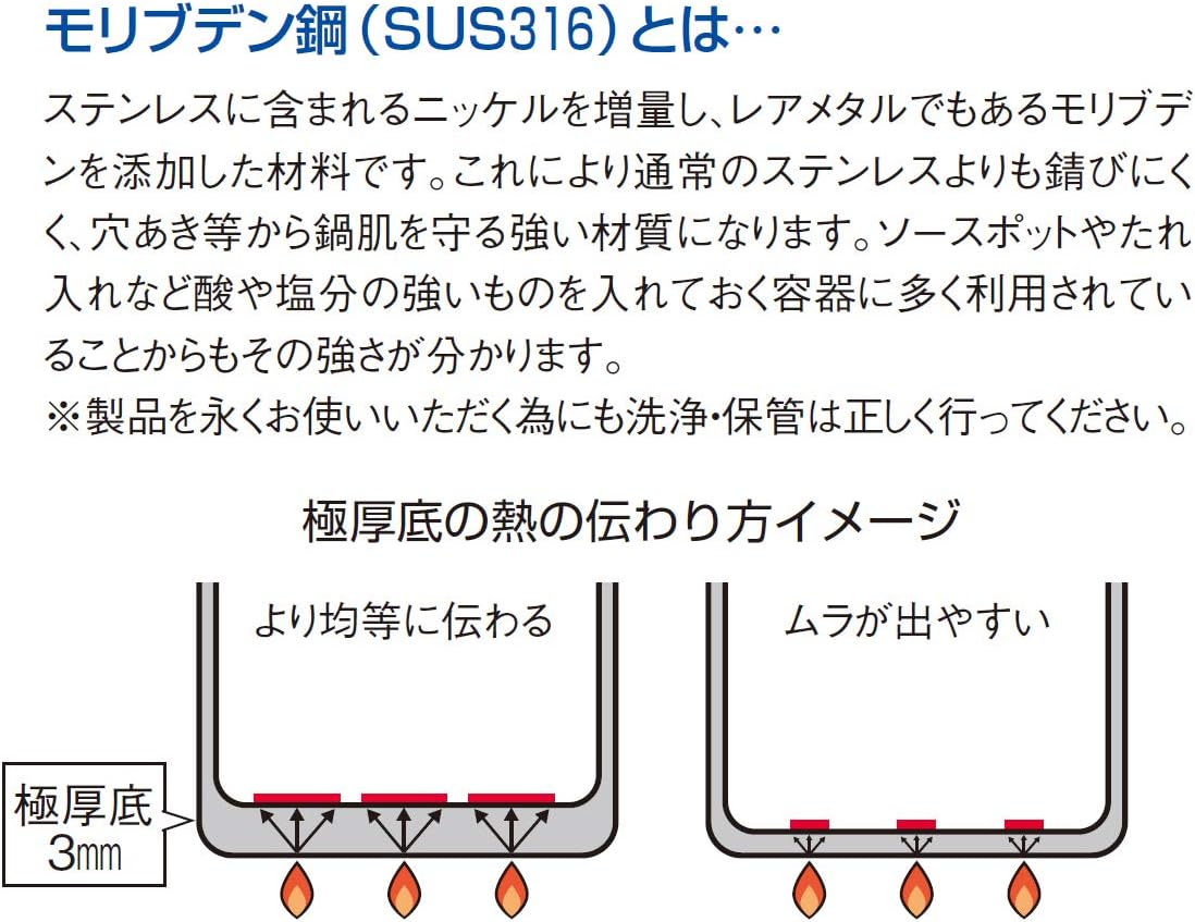 EBM Molybdenum II Cooking Pot, 16.5 inches (42 cm)