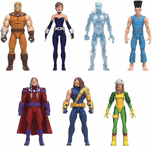Marvel Legends X-Men Age of Apocalypse Magneto, Rogue, Cyclops, Sabretooth, Shadowcat, Iceman, Legion, Coloso