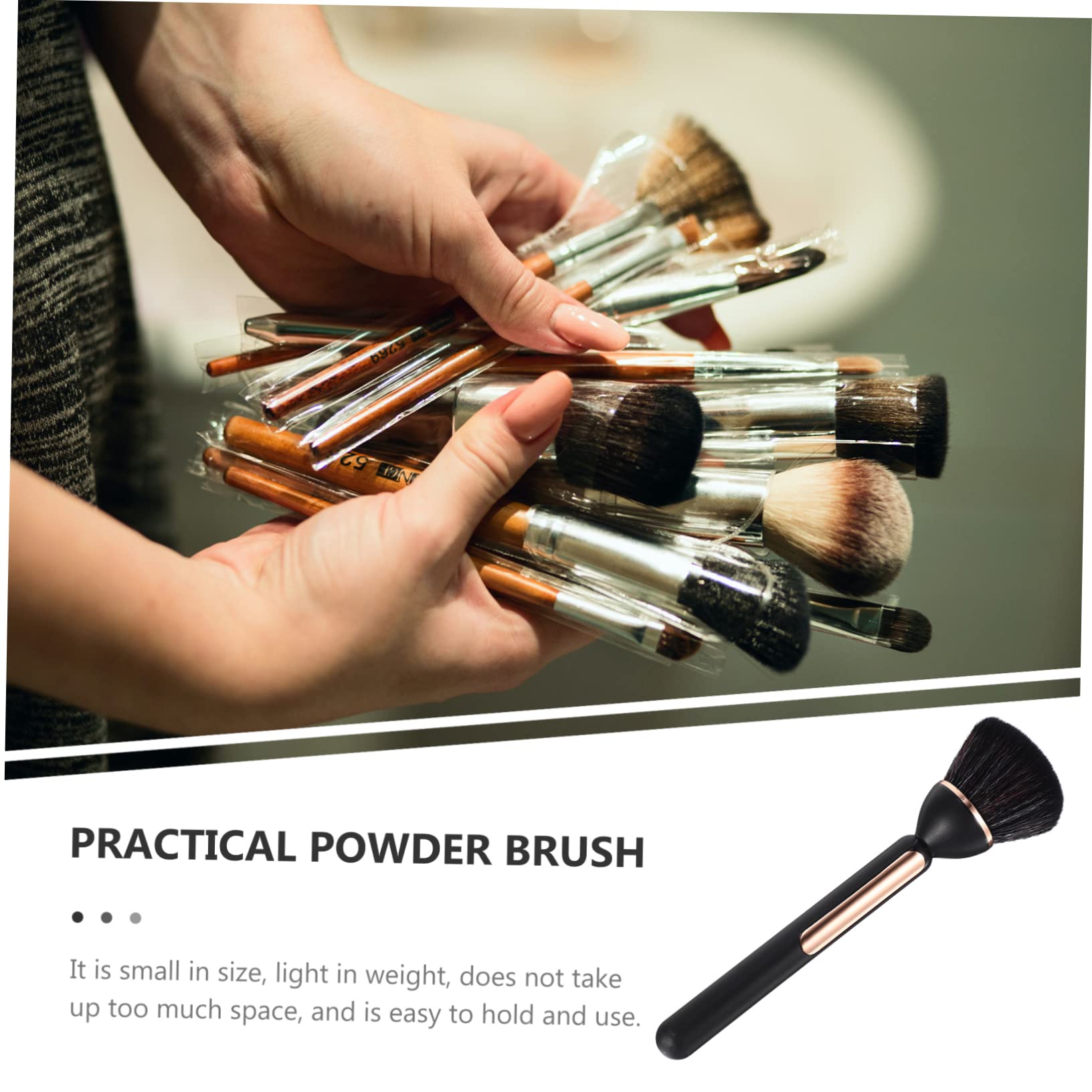 FOMIYES Nail Brushes Dusting Brushes for Nails Makeup Brush Black Mini Size Easy to Use