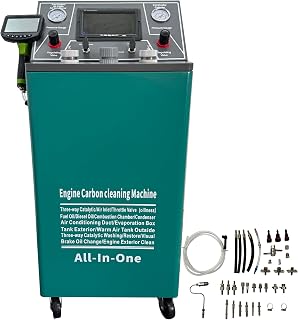 INTSUPERMAI 16-in-1 Automatic Cleaning Machine for Metal Engine Fuel System, Auto Engine Flush Machine, DC12V Visual Cleaner | EVAP & Fuel System Repair | Closed-Loop Flushing, 1L+10L Tank