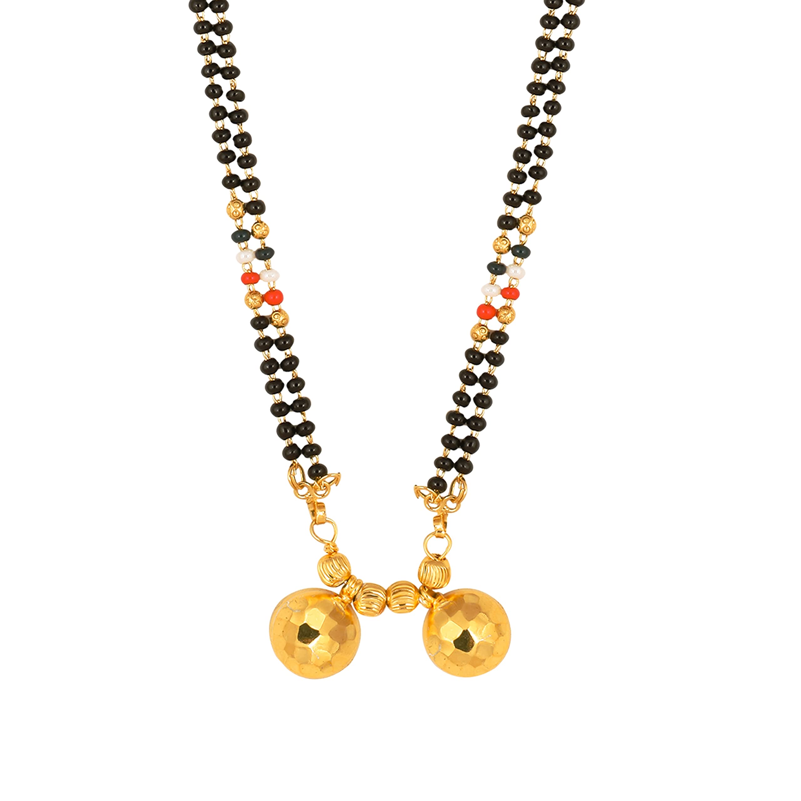 MEENAZ 2 Vati Wati Mangalsutra For Women Girls Temple South Indian Traditional 1 Gram Gold Stylish Maharashtrian Long Double Chain Double Mangal sutra Pendant Tanmaniya Black Nallapusalu Chains -665 (B0BP67M2X3) Amazon Price History, Amazon Price Tracker