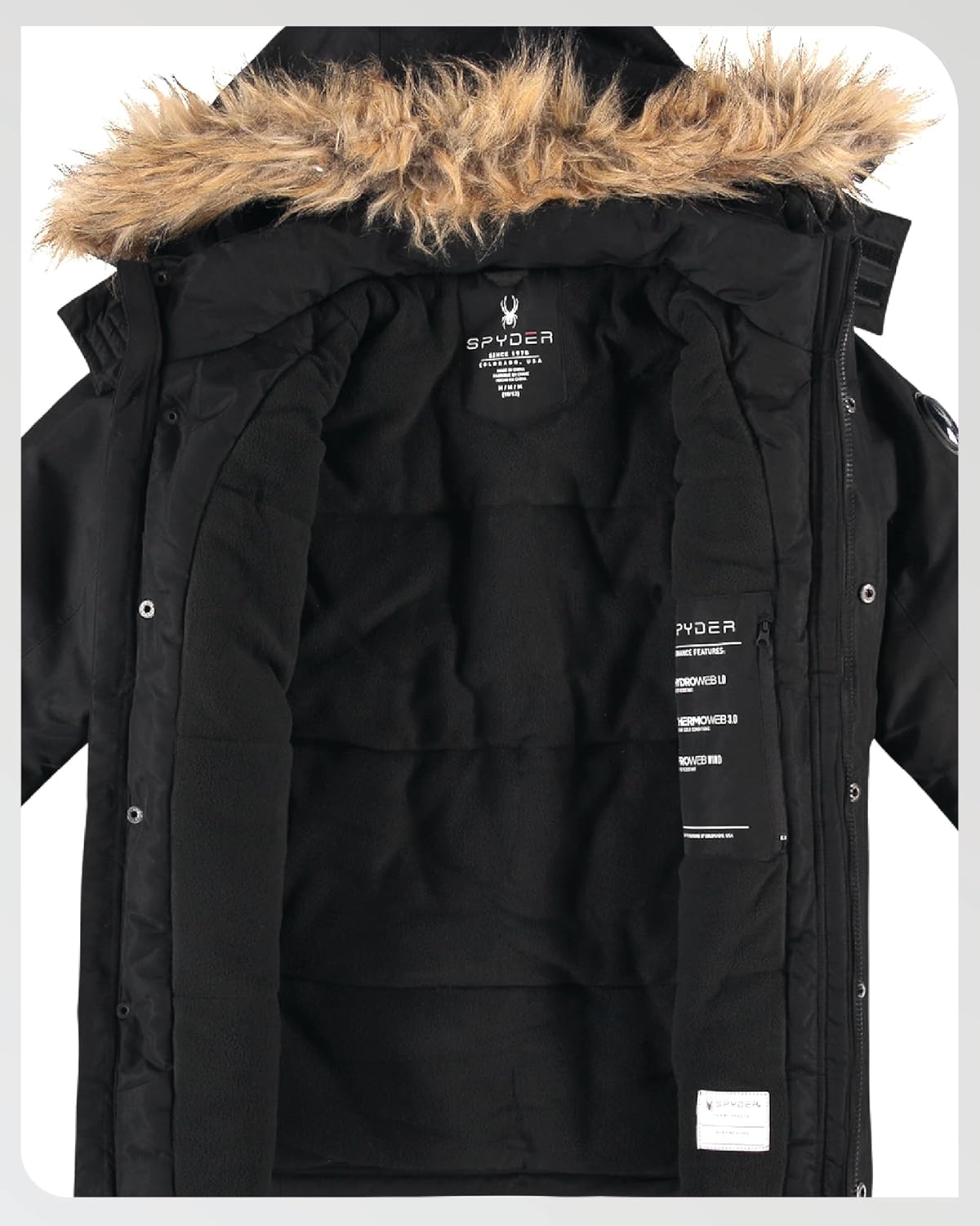 Spyder Boys Winter Coat - Wind & Water Resistant Heavyweight Long Length Insulated Kids Parka Winter Ski Jacket with Hood - Image 4