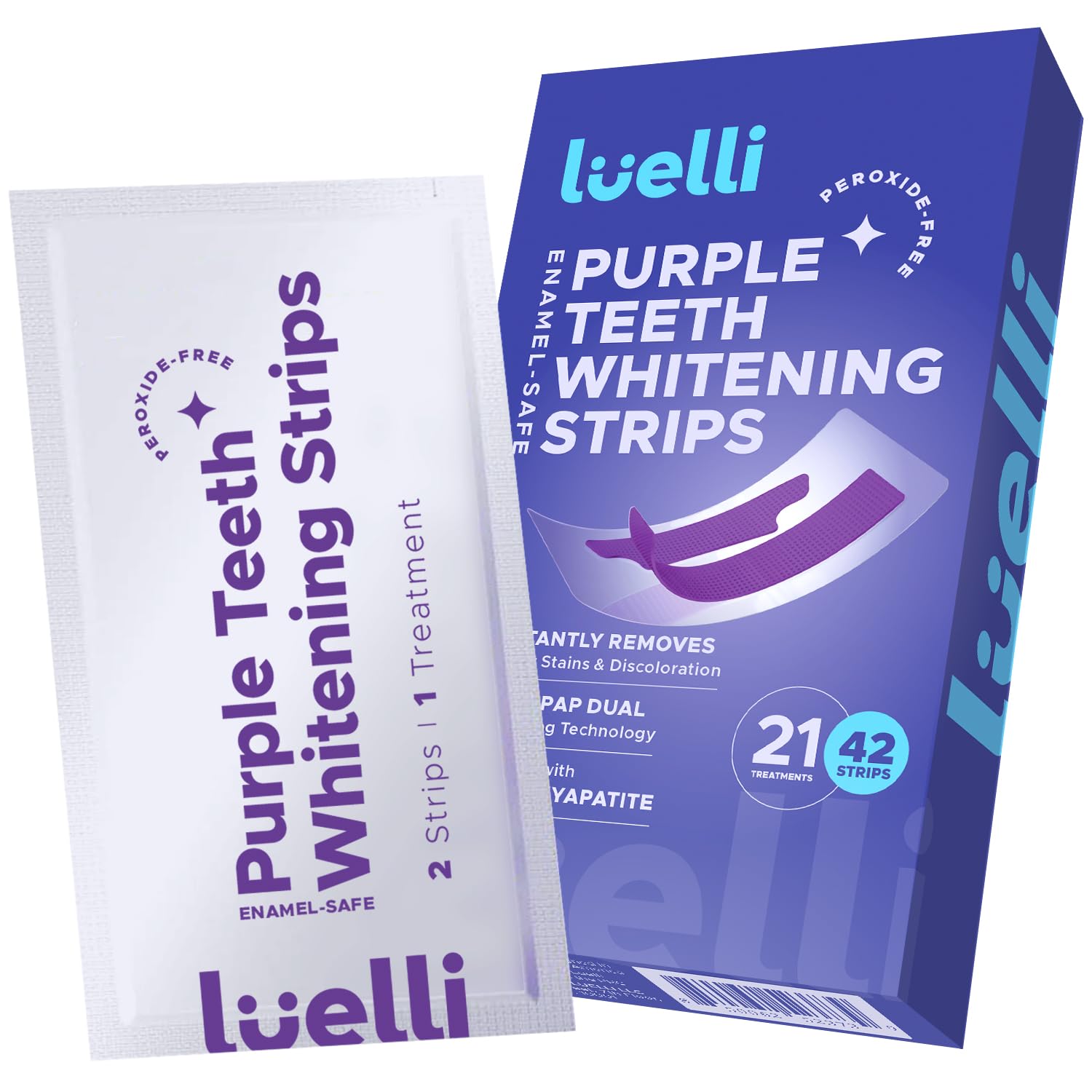 LUELLI Purple Teeth Whitening Strips