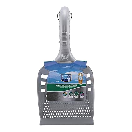 Fresh Step All in One Litter Scoop, 6pc. | Fast and Easy to Use Cat Litter Scooper, Ergonomic Handle Grip Kitty Litter Scooper to Scoop Away Cat Litter