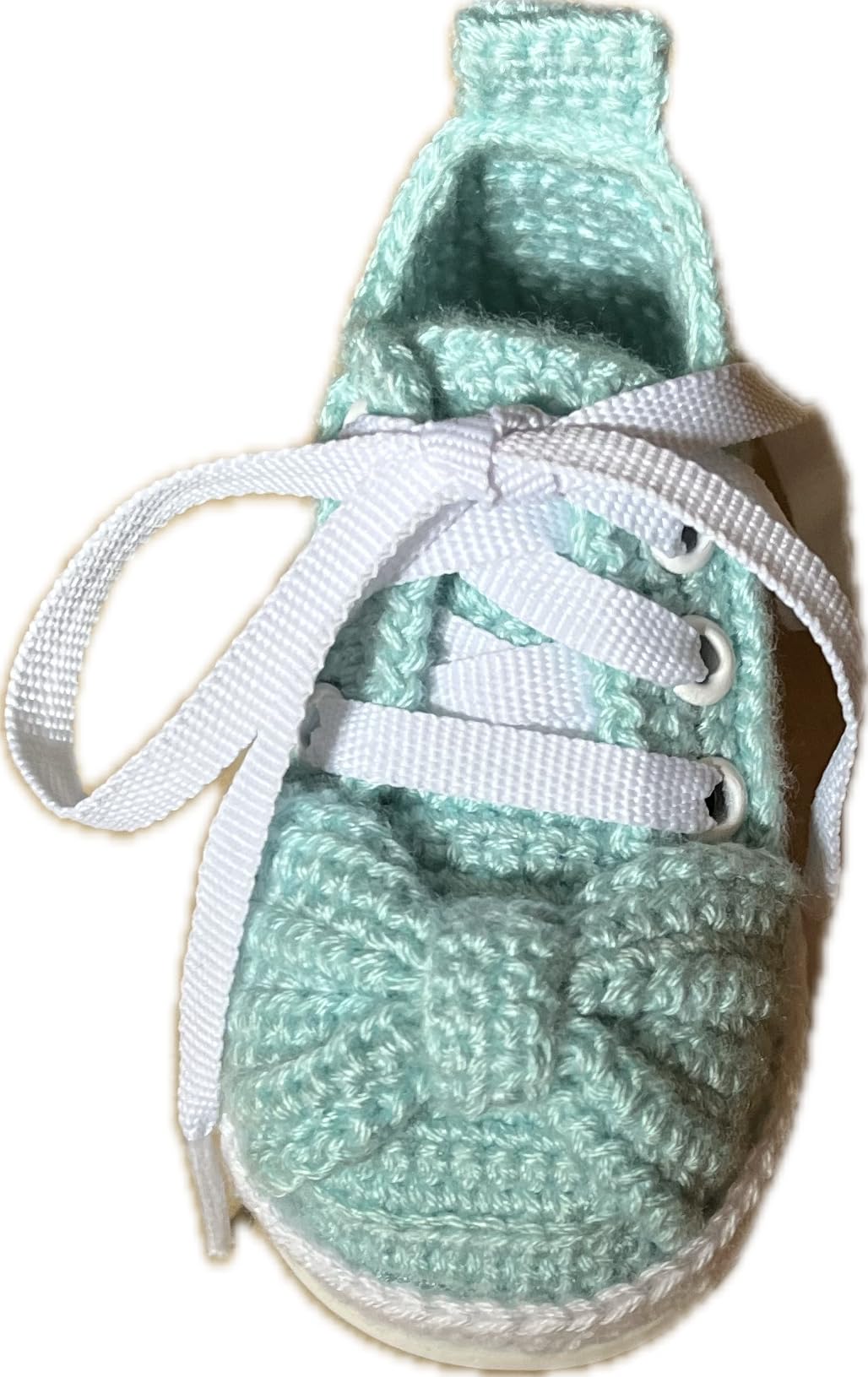 Personalisierte Gehäkelte Babyschuhe mit kostenloser Gravur - Handgemachte Low-Top-Schleife für erste Lauflerner - Häkelschuhe für Neugeborene