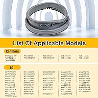 Vista 2 de 2025 Upgrade 4986ER0004F Junta de puerta de lavadora compatible con lg, lavadoras Kenmore, repuesto 4986ER0004J, 4986ER0004K, sello de goma