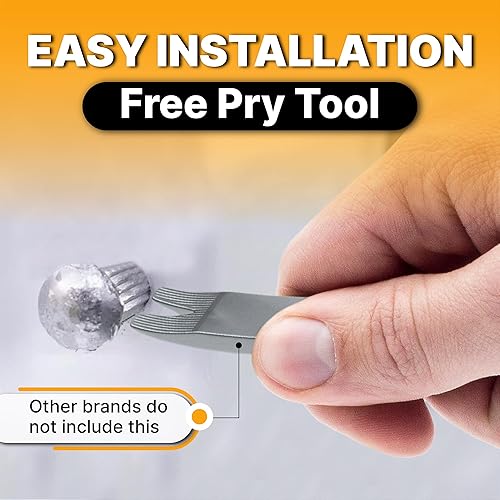 Miniatura 7 de Kit de repuesto T-Latch + barra de palanca de metal  Compatible con refrigeradores RTIC y Yeti  Material de goma resistente y duradero  Paquete de 2