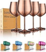Vista 7 de Juego de 4 copas de vino de acero inoxidable irrompibles de 18 onzas, copas de vino de metal únicas para exteriores, viajes, camping, piscina