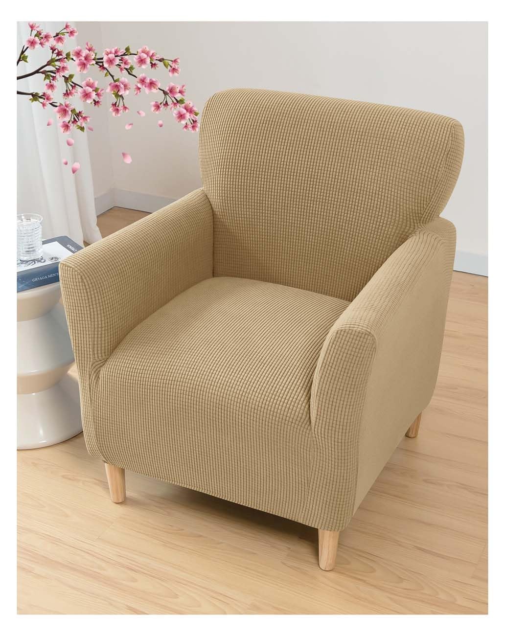 Stretch Armchair Covers for Chairs Slipcovers for Living Room Couch Covers for Chair Protectors Cover for Dogs/Pets/Kids, Pattern Jacquard 1 Seat Small Sofa Cover ( Color : #8 , Size : Small Sofa Cove