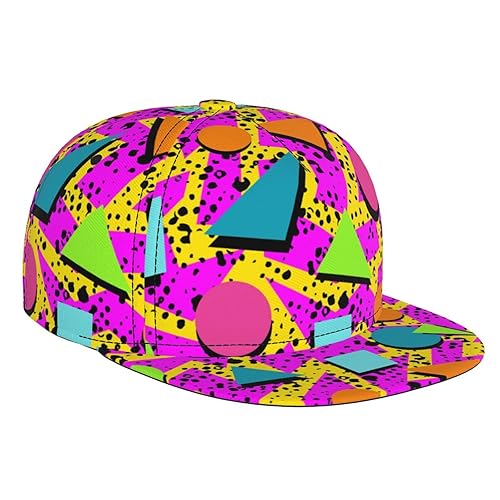 Baseball Cap Adjustable Breathable Fashion Snapback Flat Bill Hat Casual
