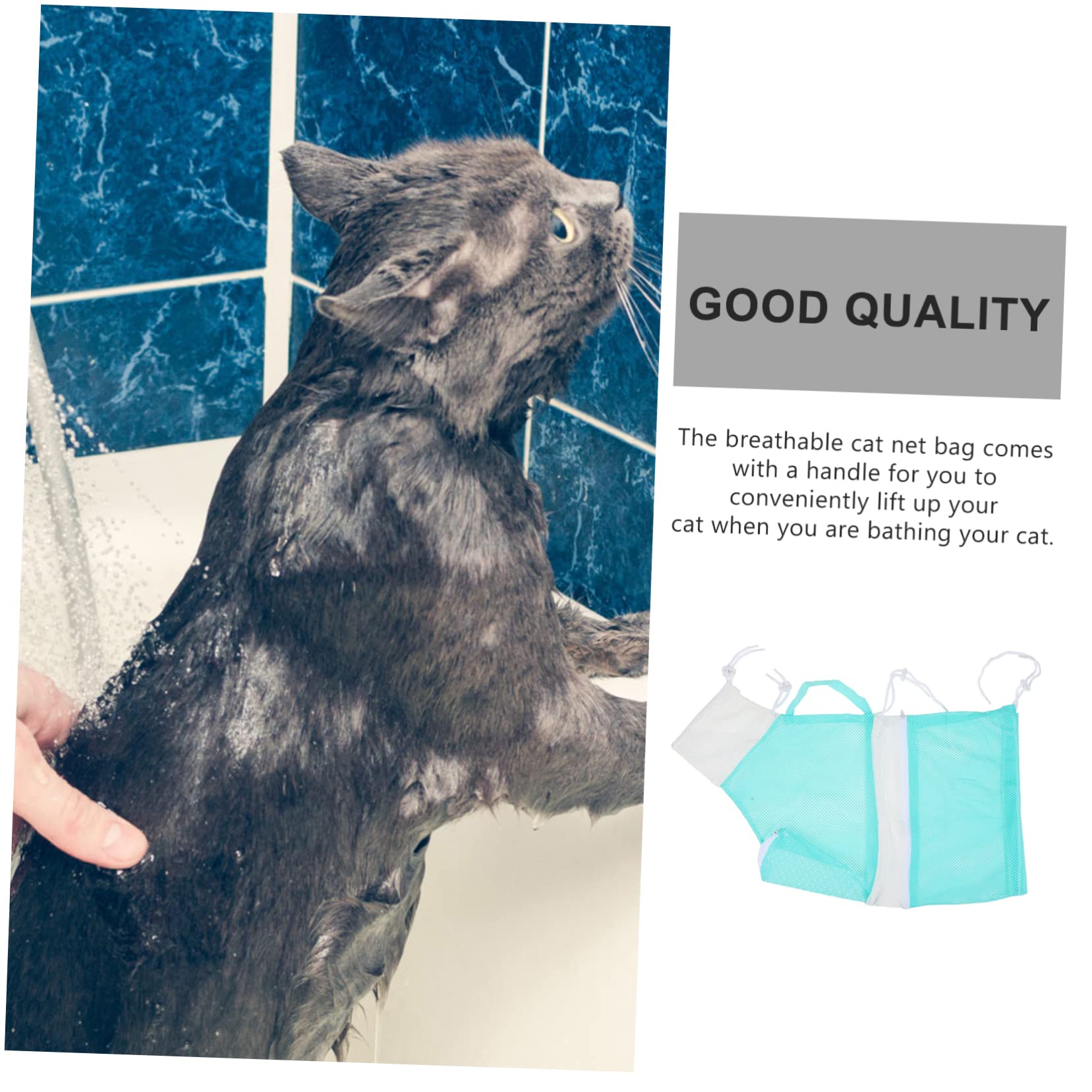 minkissy 3piezas Bolsa De Lavado para Gatos Ajustable Baños y Cuidado De Uñas Bolsa De Limpieza para Gatos y Cachorros Material De Resistente Herramienta De para