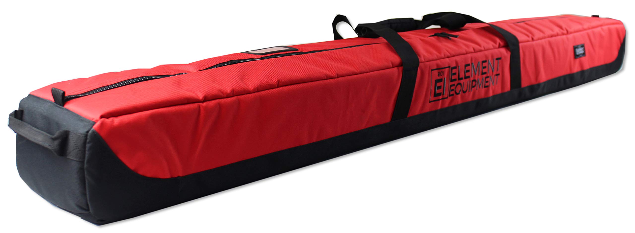 Element Equipment Deluxe Padded Ski Bag Single Premium High End Travel Bag Red 190
