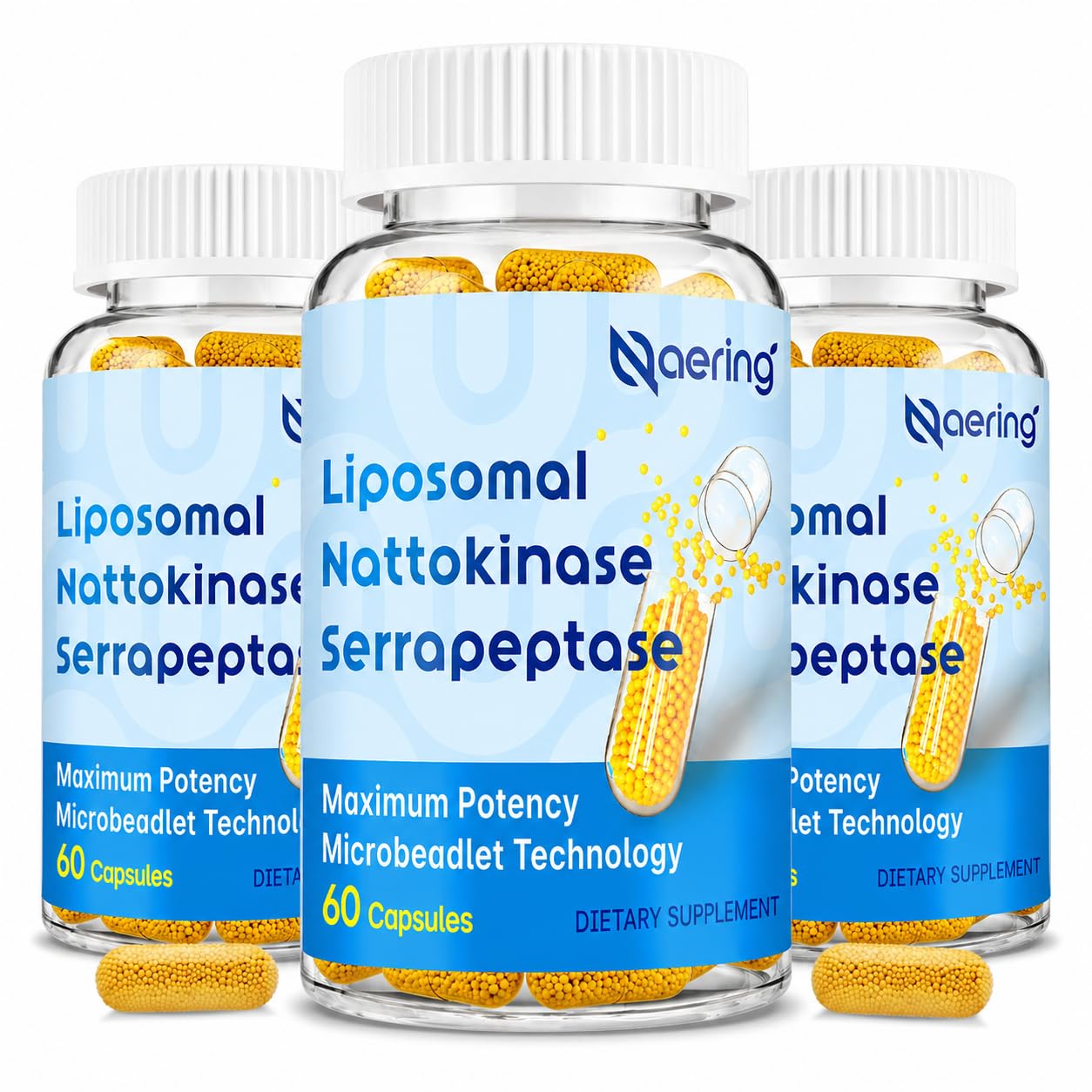 Liposomal Nattokinase 12,000 FU Serrapeptase 360,000 SPU Enzyme Supplement — Amazon image 8