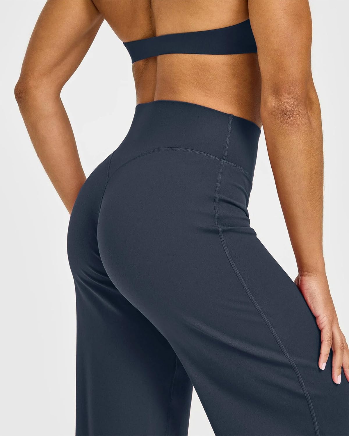 Women’s Softmotion Straight Leg Bottoms Yoga Pants – High Waisted Workout Trousers for Training, Running & Lounge