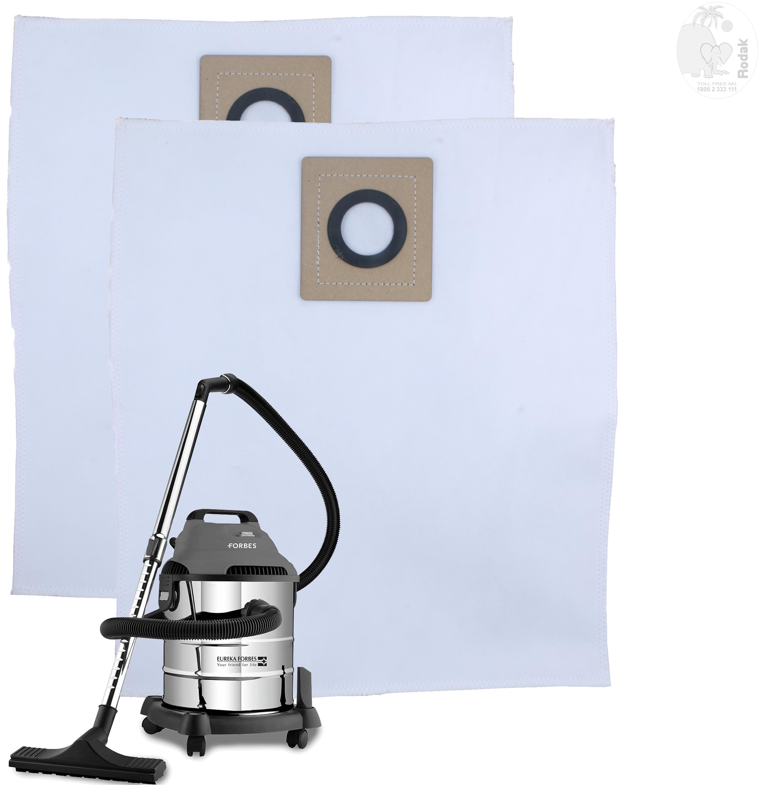 RODAK Set of 2 Dust Bags Compatible with Euroclean Pro, Tear Resistant, 3-Ply Dust Bags Provides an Advanced Filtration on Micro-Level Compared to 2 Ply Paper Filters-image-27