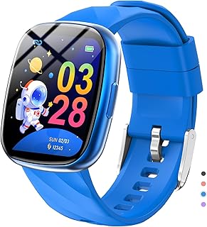 Ucani Kids Smart Watch 6-16 Years - IP68 Waterproof Fitness Tracker, 1.75\\\" Touch Screen, Heart Rate & Sleep Monitor, 100+ Sports Modes, Gift for Girls Boys (Bright Blue)