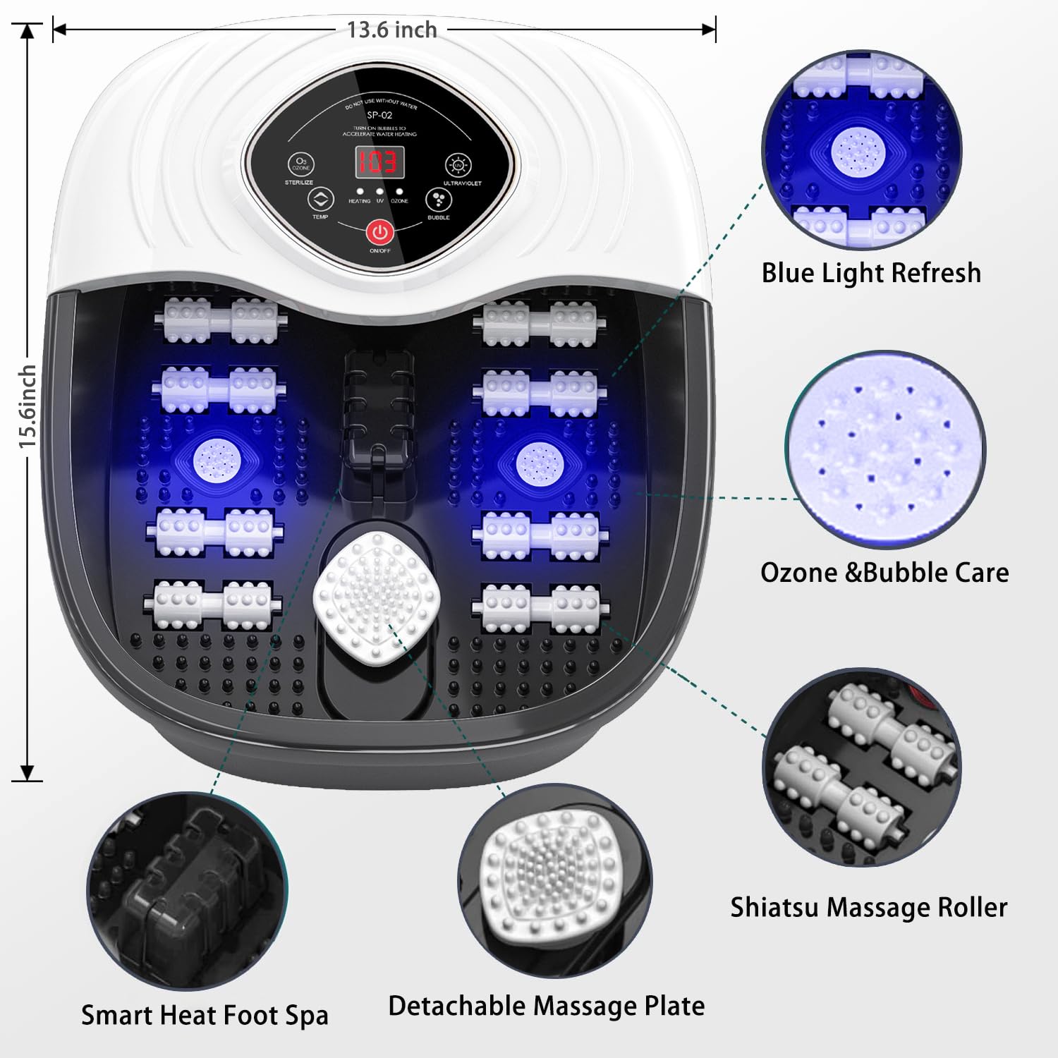 closewave foot spa massager