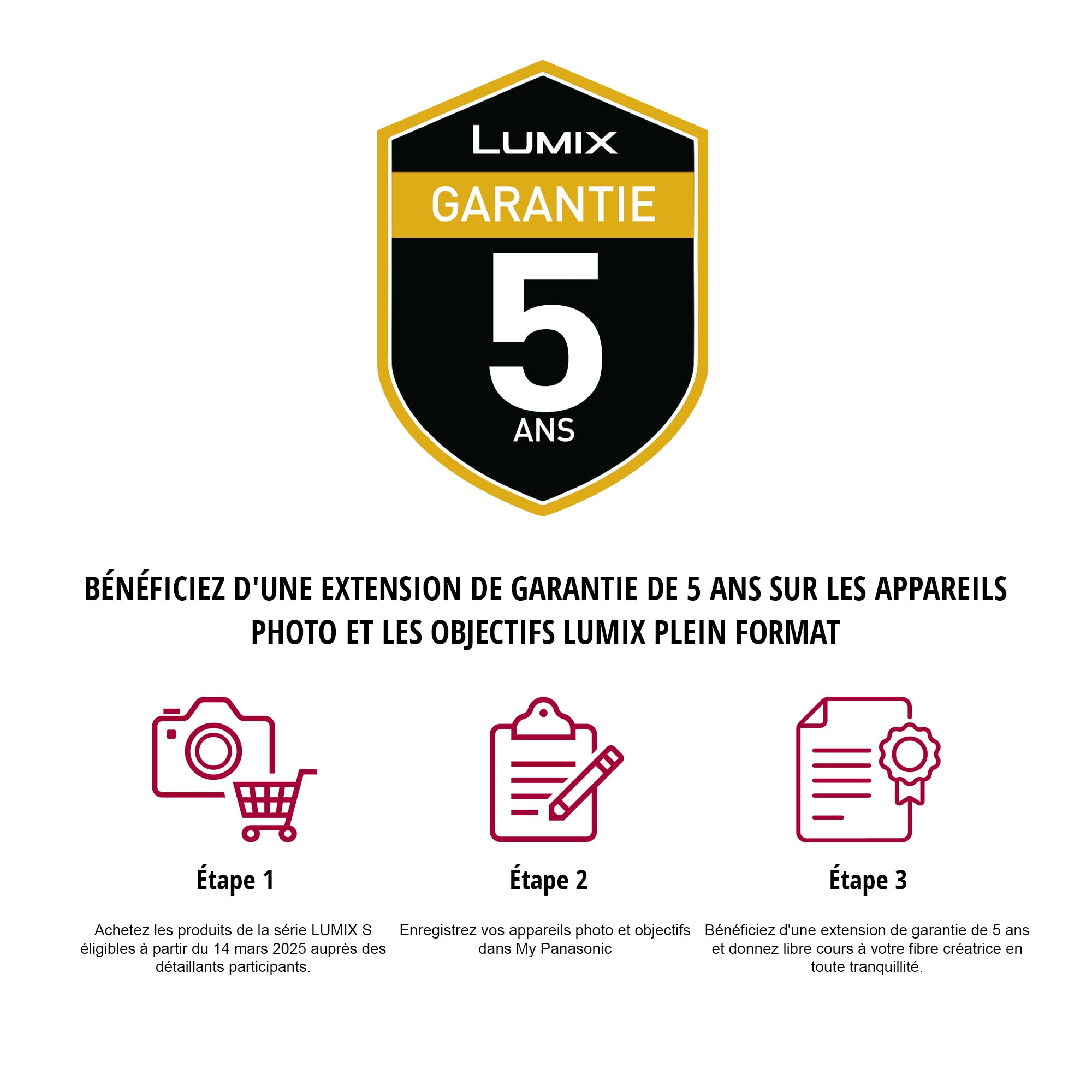 Panasonic Lumix S 24-60mm F2.8 Objectif Plein Format S-R2460 Grand Angle Tropicalisé Noir Monture L