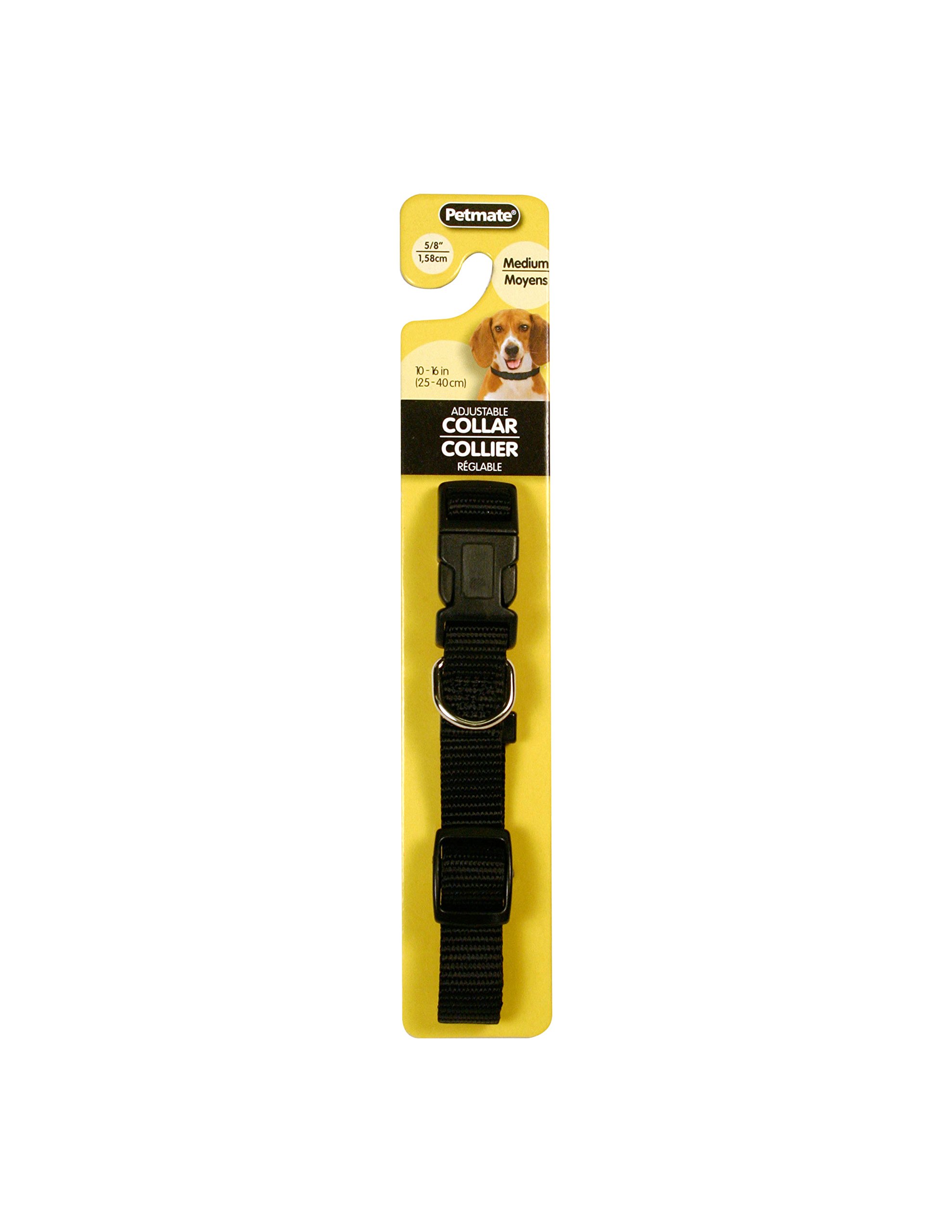 Aspen Pet Products Adjustable Collar, 5/8" x 10-16", Black