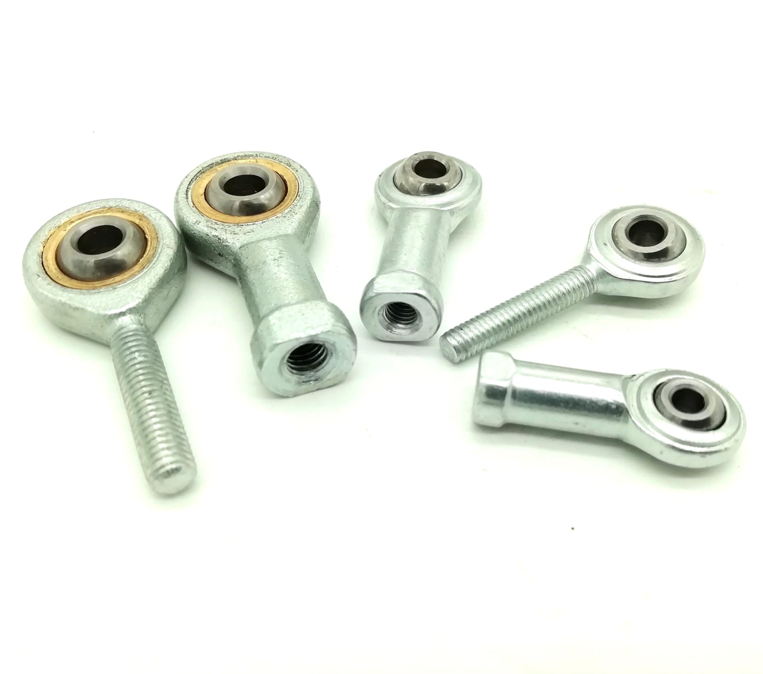 Spherical Rod Ends M5 Outer or Inner Silver Threaded Single Row Joint - (Size: M5Inner)