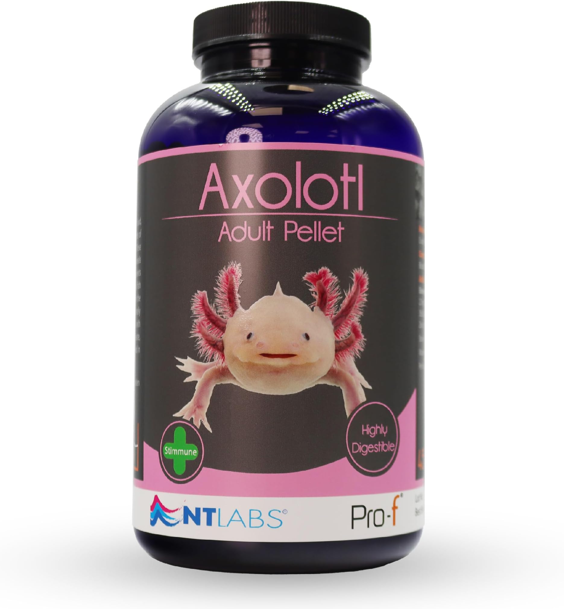 NT Labs Pro-f Axolotl Adult Pellet, Feed For Newts or African Clawed Frogs, Amphibian Food, Fast Sinking Pellet, Highly Palatable Axolotl Food (450g)