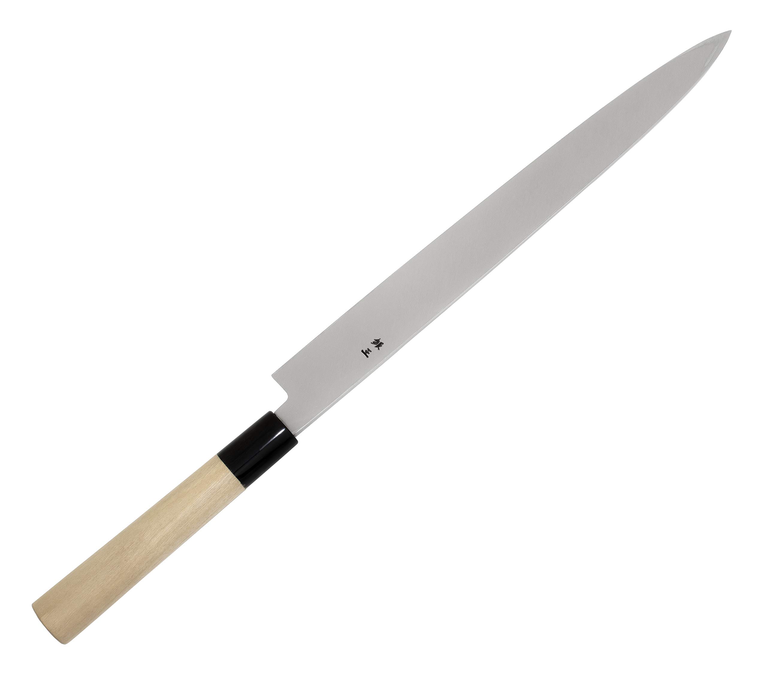 Amazon｜堺菊守 柳刃包丁 シルバー 刃渡り:約30cm 銀3 柳刃 水牛柄 AK