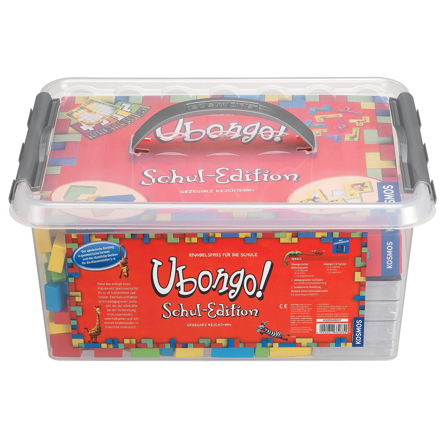 Kosmos ‎682880 Ubongo - Schuledition, Klassensatz für 28 Kinder, Klassenstufe 1-6., für Schülerinnen und Schüler ab 6 Jahre, spielerisch Mathe Lernen, geometrische Formen, räumliches Denken